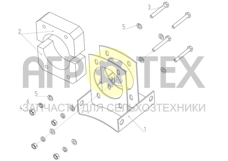 Опора (РСМ-10Б.01.55.180) (№2 на схеме)